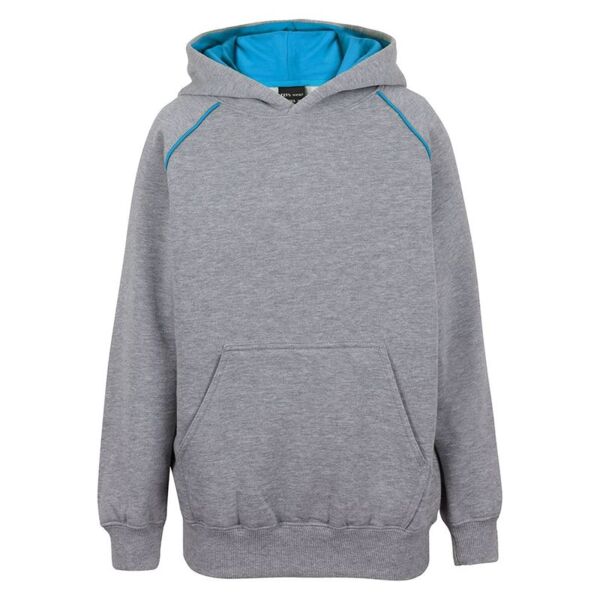 Kids Contrast Fleecy Hoodie Thumbnail